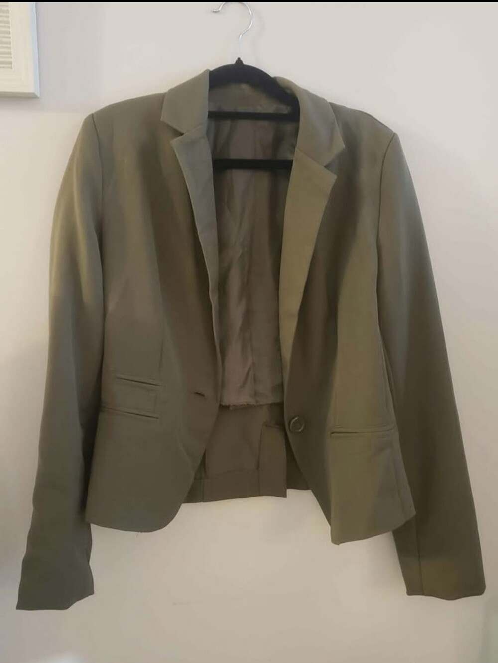 Olive Green Women's Tailored Blazer